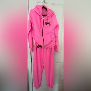 Aviator Nation Pink Sweat Suit. Size small. Never been warn.